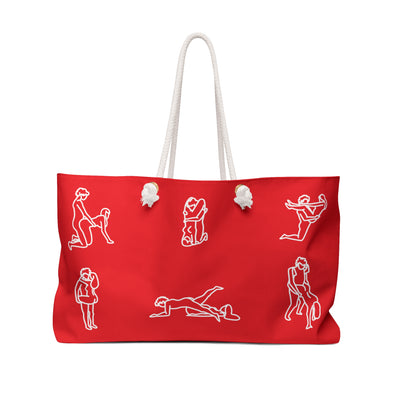 Karmasutra Weekender Bag Red - IMAGINARY WEAR