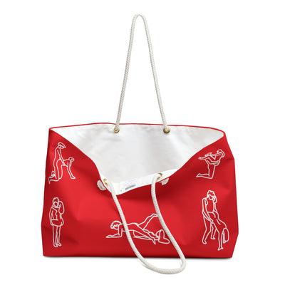 Karmasutra Weekender Bag Red - IMAGINARY WEAR