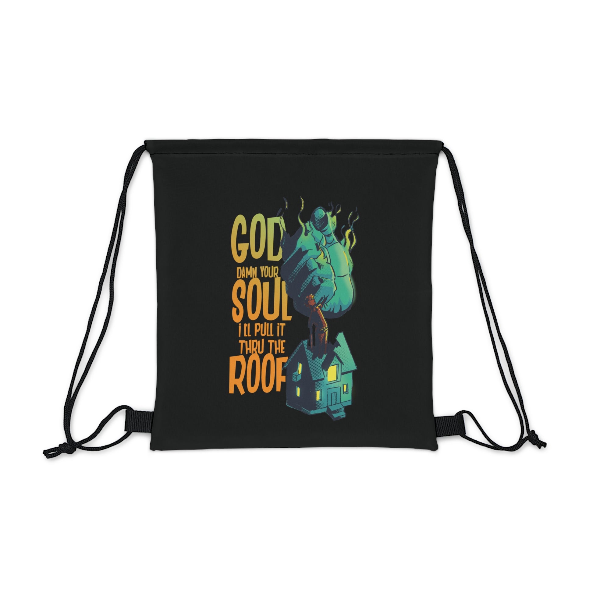 Damn Your Soul Drawstring Bag - IMAGINARY WEAR